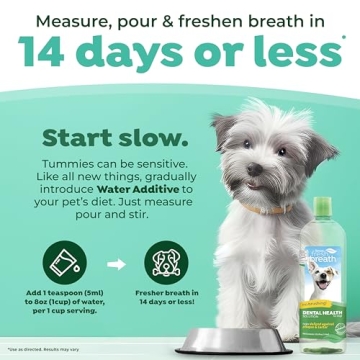 TropiClean Fresh Breath Water Additive for Dogs 33.8 oz