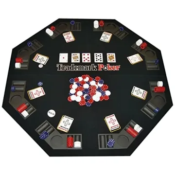 Trademark Poker Texas Traveller Portable Poker Table Set