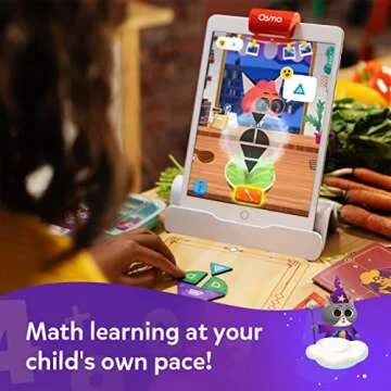 Osmo - Math Wizard and The Fantastic Food Truck Co. Games iPad & Fire Tablet -Ages 6-8/Grades 1-2 -Learn Geometry-Curriculum-Inspired-STEM Toy Gifts for Kids, Boy & Girl-Ages 6 7 8 Base Required