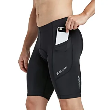 Experience Unmatched Comfort with BALEAF Men’s Padded Bike Shorts - Ultimate Cycling Gear in Black