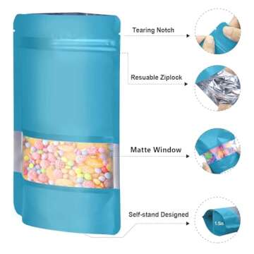 120pcs Mylar Bags for Food Storage & Packaging Solutions