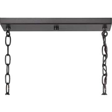 Blakely 6-Light Chandelier in Graphite and Satin Brass