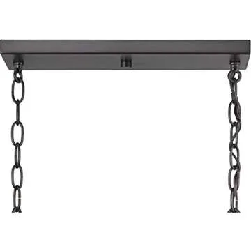 Blakely 6-Light Chandelier in Graphite and Satin Brass