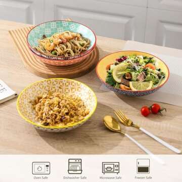 KOLLOV Stylish 4-Piece Pasta Bowls Set for Dining