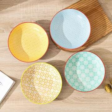 KOLLOV Stylish 4-Piece Pasta Bowls Set for Dining