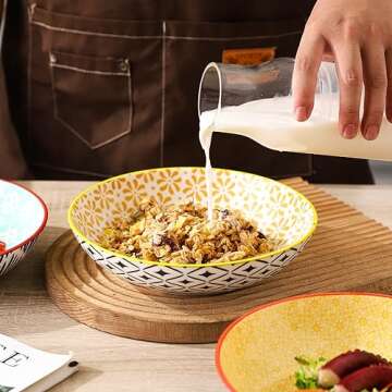 KOLLOV Stylish 4-Piece Pasta Bowls Set for Dining