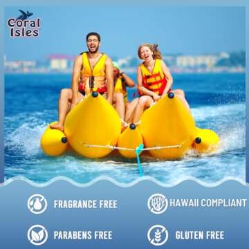 Coral Isles Reef Safe Sunscreen Spray SPF 50 - Broad Spectrum UVA/UVB Protection - Octinoxate & Oxyb...