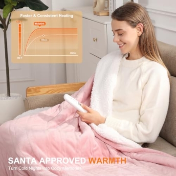 Molatink Heating Blanket Ultra Warm Electric Throw