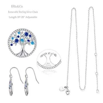 Elegant Tree of Life Jewelry Necklace Set for Women