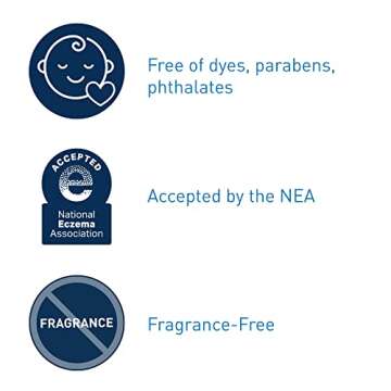 CeraVe Baby Cream, Gentle Moisturizing Cream with Hyaluronic Acid, Paraben, Phthalate, & Fragrance Free, 5 Ounce