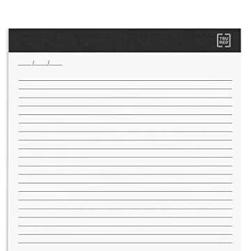 TRU RED Notepads, 8.5-inch x 11.75-inch, Narrow Ruled, White, 50 Sheets/Pad, 12 Pads/Pack (TR57384)
