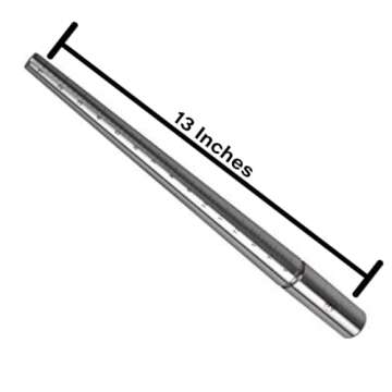 Exquisite Craftsmanship: Premium Solid Stainless Steel Ring Sizing Mandrel for Accurate Measurements...