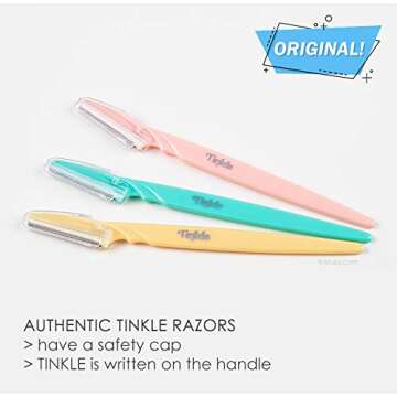 Tinkle Women's Shaver Razors, Pack of 36 | Dermaplaning Razor Tool | Skincare Party Favors Beauty Ho...