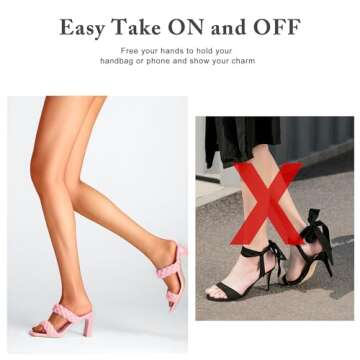 Stylish Women's Braided Heeled Sandals Chunky Block Design