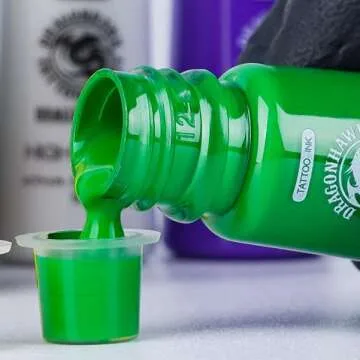 Dragonhawk Rotary Tattoo Kit with Needles & Inks