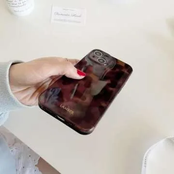 XQAGU Cute Amber Leopard Phone Case for iPhone 16 Pro