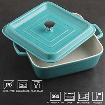 Ceramic Casserole Dish with Lid for Kitchen Enthusiasts