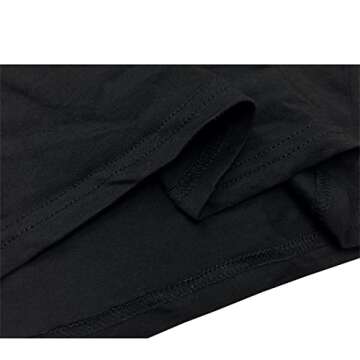 BLACKOO Women's Graphic Cute T Shirt Funny Cotton Tops Black Medium