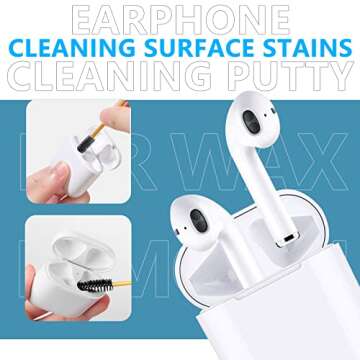 Earbud Cleaning Putty for Apple AirPods,Phone Cleaning Kit,Remove Ear Wax, Dirt & Gun