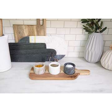 Bloomingville AH0143 Pinch Pot, 15 Inch Tray, Grey