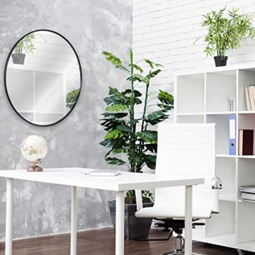 Stylish HBCY Creations 36" Round Wall Mirror for Home