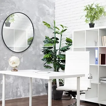 Stylish HBCY Creations 36" Round Wall Mirror for Home