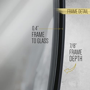 Stylish HBCY Creations 36" Round Wall Mirror for Home