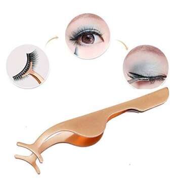 ALICE Lashes 120 Natural Wispy False Eyelashes 10 Pairs with Eyelashes Tweezers