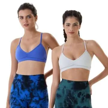 AUROLA Mercury Workout Sports Bras Women Athletic Removable Padded Backless Strappy Halter Light Support Gym Yoga Crop Top