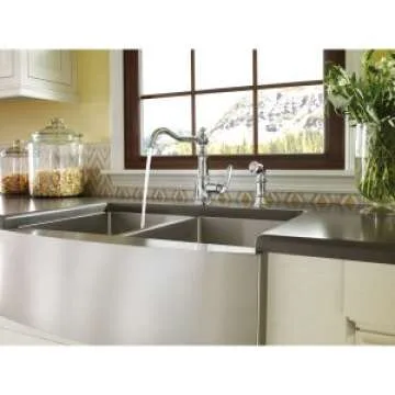 Moen Weymouth High Arc Kitchen Faucet in Polished Nickel