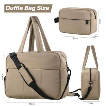 MINKARS Weekender Bag: Versatile Travel & Gym Tote Bag