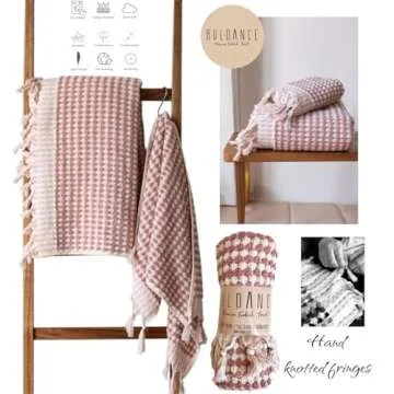 Buldance Large Cotton Bath Towels - Stylish and Soft