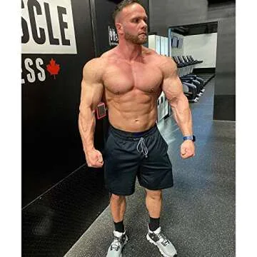 COOFANDY Men's 3 Pack Athletic Performance Shorts Mesh Quick Dry Gym Workout Active Shorts Training ...