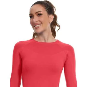 MathCat Seamless Long Sleeve Workout Shirts for Women