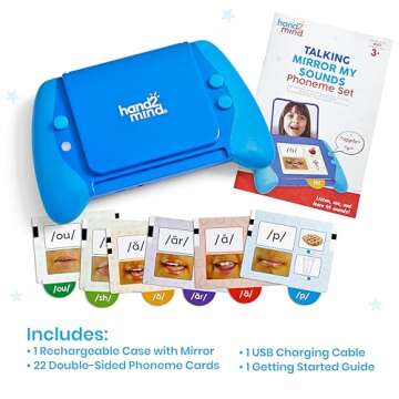 hand2mind Talking Mirror My Sounds Phoneme Set, Phonemic Awareness, Speech Therapy Materials, Phonic...