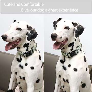 ARING PET Dinosaur Dog Collar-Cute Dog Collar for Small Dogs, Adjustable Comfortable Cotton Boy Dog Collars for Small Medium Large Dogs, Medium