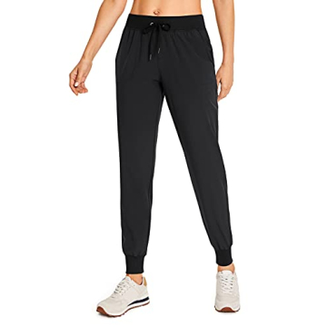 CRZ YOGA Women's Lightweight Workout Joggers 27.5" - Travel Casual Outdoor Running Athletic Track Hi...