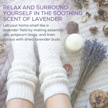 bMAKER Edible Dried Lavender Flowers 4 oz Pack