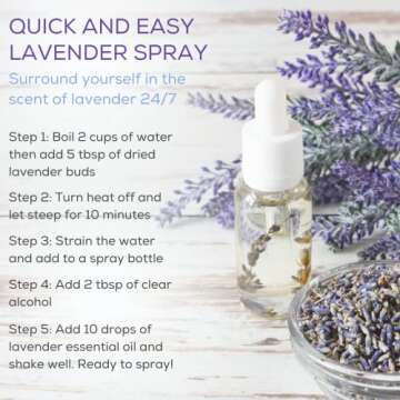 bMAKER Edible Dried Lavender Flowers 4 oz Pack