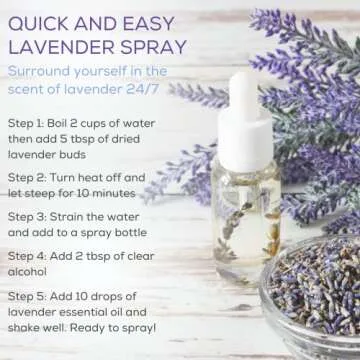 bMAKER Edible Dried Lavender Flowers 4 oz Pack