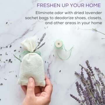 bMAKER Edible Dried Lavender Flowers 4 oz Pack