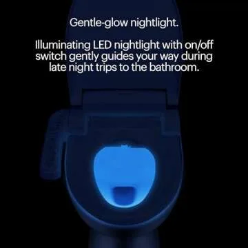 Brondell SE400-EW Swash SE400 Electric Bidet Toilet Seat With Heated Seat, Oscillating Stainless Steel Nozzle, Warm Air Dryer, Night Light, Gentle Close Lid, White Side Arm Control, Elongated