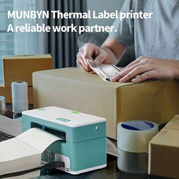 MUNBYN Shipping Label Printer RealWriter 941 for Small Business