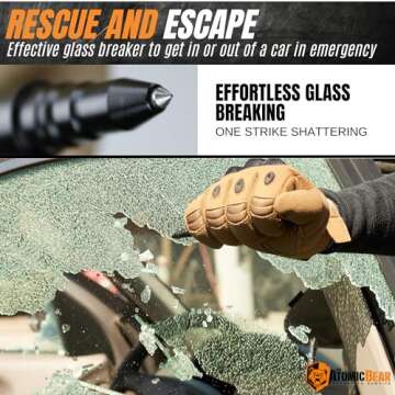 The Atomic Bear Tactical Pen - Pen With Window Breaker - Used in Police and Military Gear - Ballpoin...