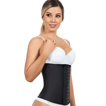 Lady Slim Fajas Colombianas Reductoras Y Moldeadoras para Mujer Underbust Waist Cincher Corset Sport Girdle Hourglass Body Shaper Black Version 2, XS