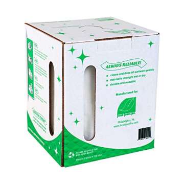 Fresh Towel Ultra Strong Center Pull Shop Towels - 1 Box of 300 Disposable Cleaning Towels - White, ...