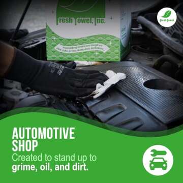 Fresh Towel Ultra Strong Disposable Shop Towels - 300 Pack