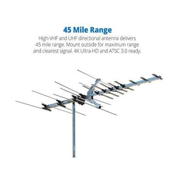 Winegard Platinum Series HD7694P Long Range TV Antenna (Outdoor / Attic, 4K Ultra-HD Ready, ATSC 3.0...