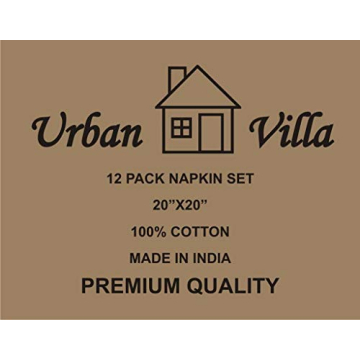 Urban Villa Dinner Napkins Buffalo Checks Cloth Napkins Set of 12 Easter Color Checks 100% Cotton Dinner Napkins Over Sized 20”x20” Inches Cloth Napkins Hotel Quality Dinner Napkins