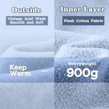 FAIABLE Plush Oversized Hoodie – Vintage Style for Men